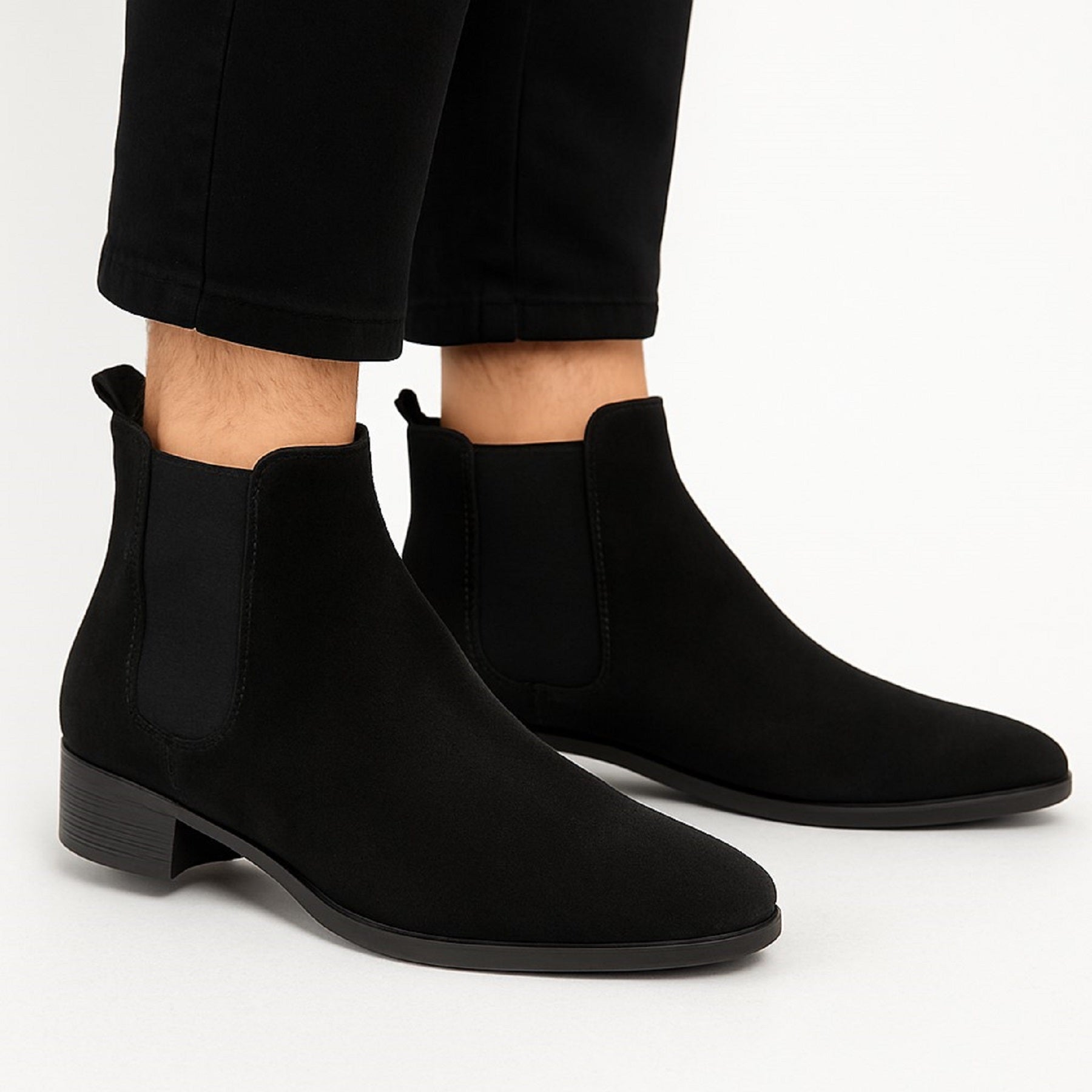 Mens Elevator Boots Stylish Height Increasing Design
