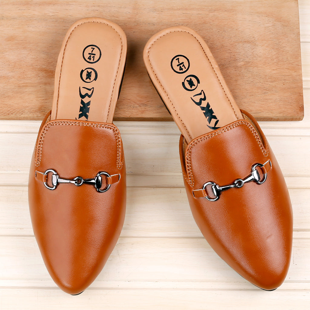 BAXXICO Mens Vegan Leather Material Latest Stylish Mules