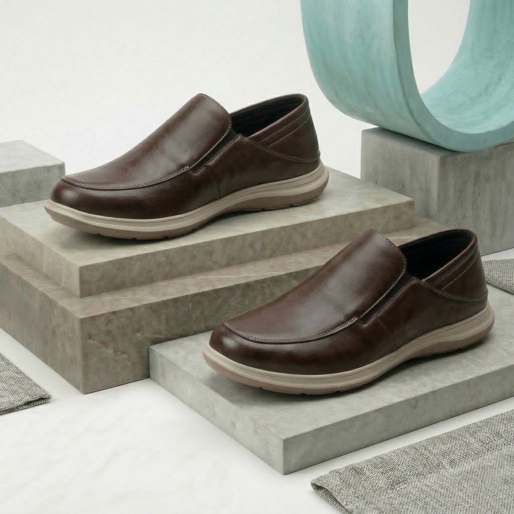 BAXXICO Mens Comfortable Slip On Shoes Versatile Office & Casual Wear