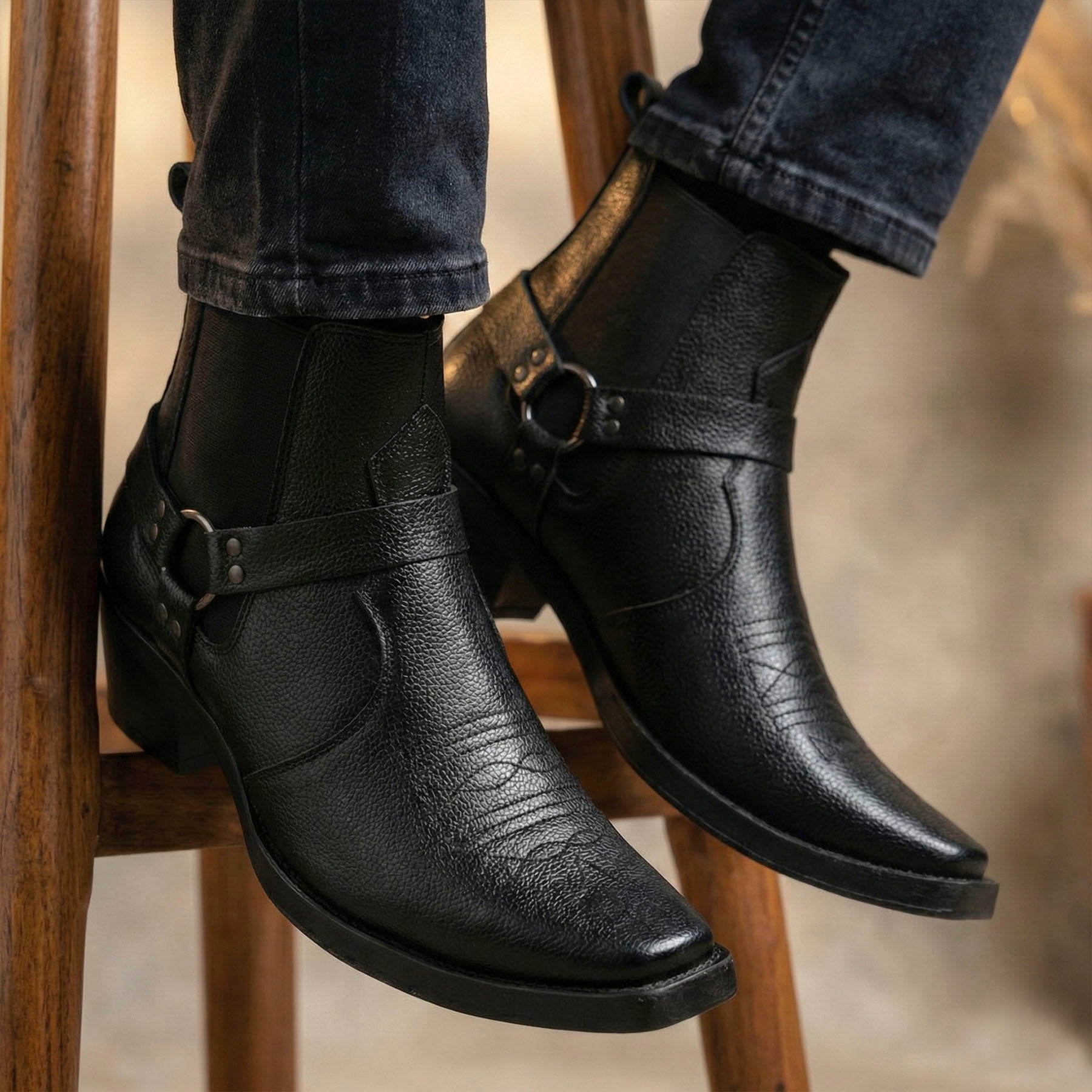 BAXXICO Mens 2 Inch Height Increasing Boots