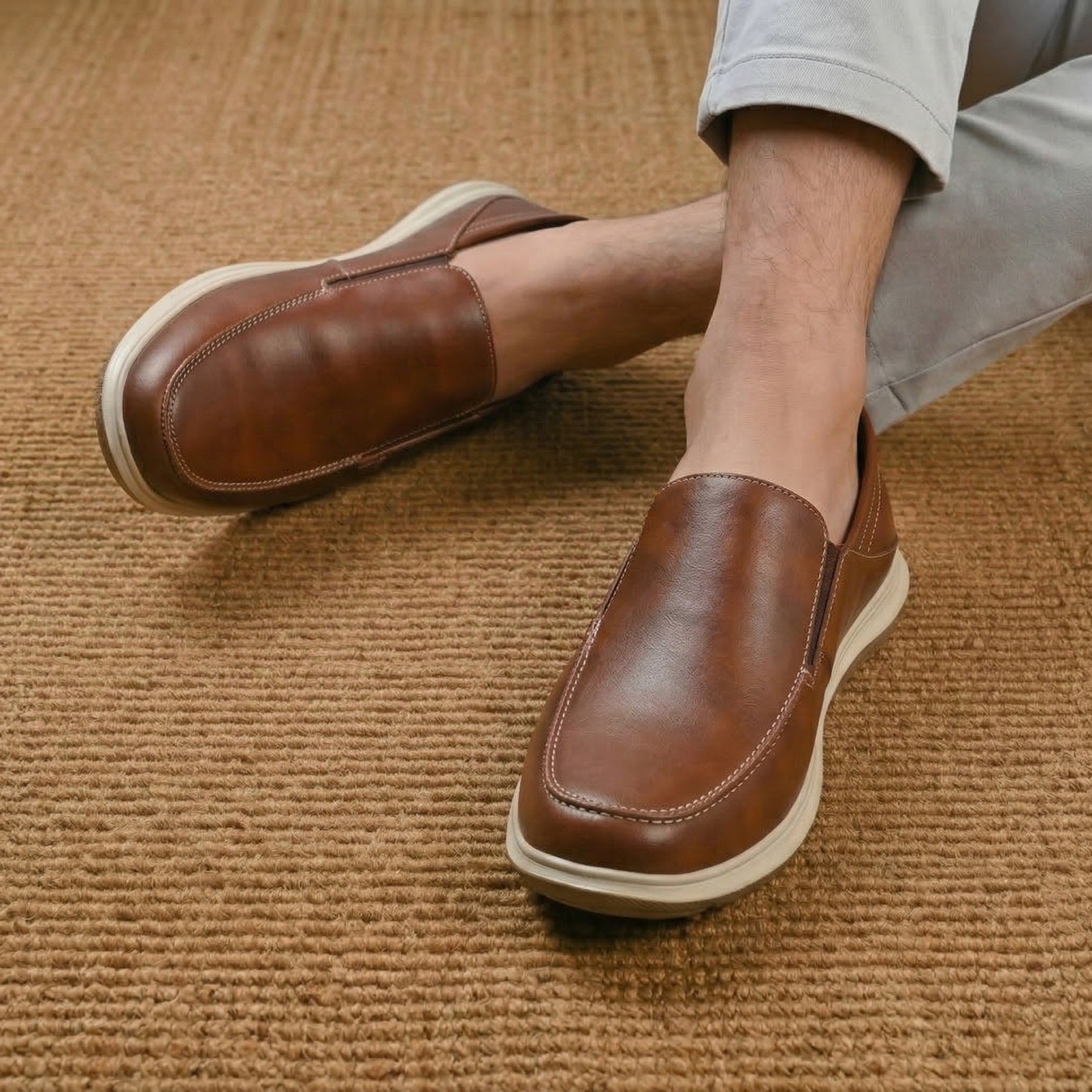 BAXXICO Mens Comfortable Slip On Shoes Versatile Office & Casual Wear