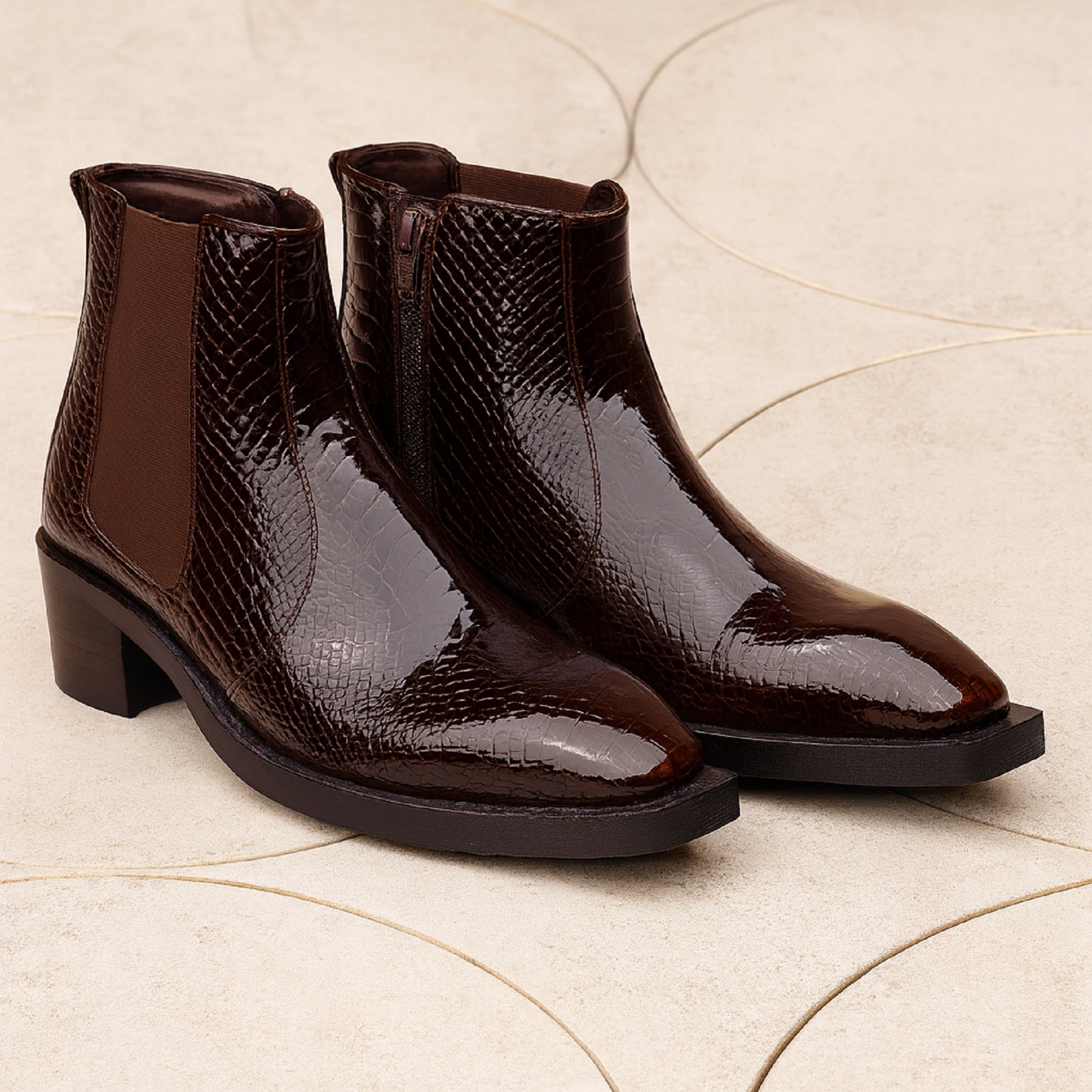 BAXXICO Mens Elevator Boots with 2 Inches Heel Height Boost