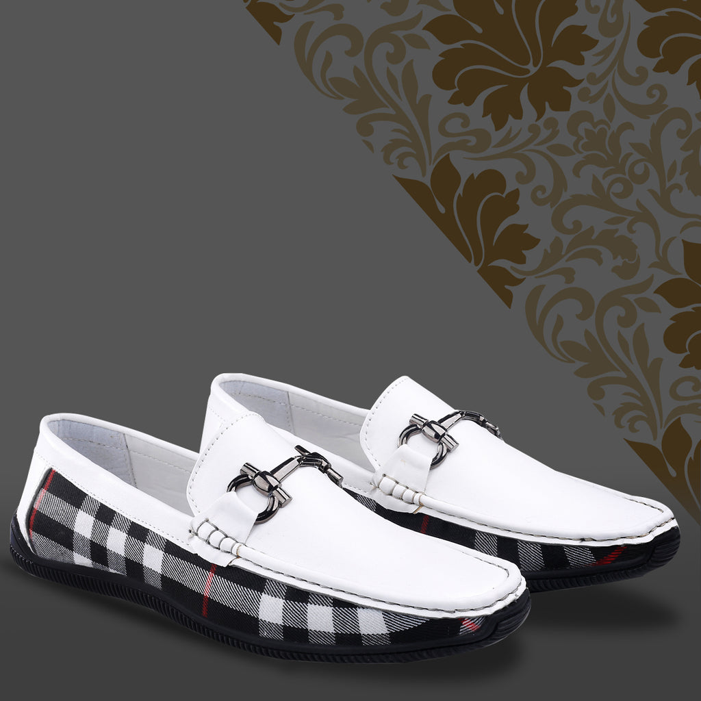 BAXXICO Stylish And Comfortable Checker Loafers for Men