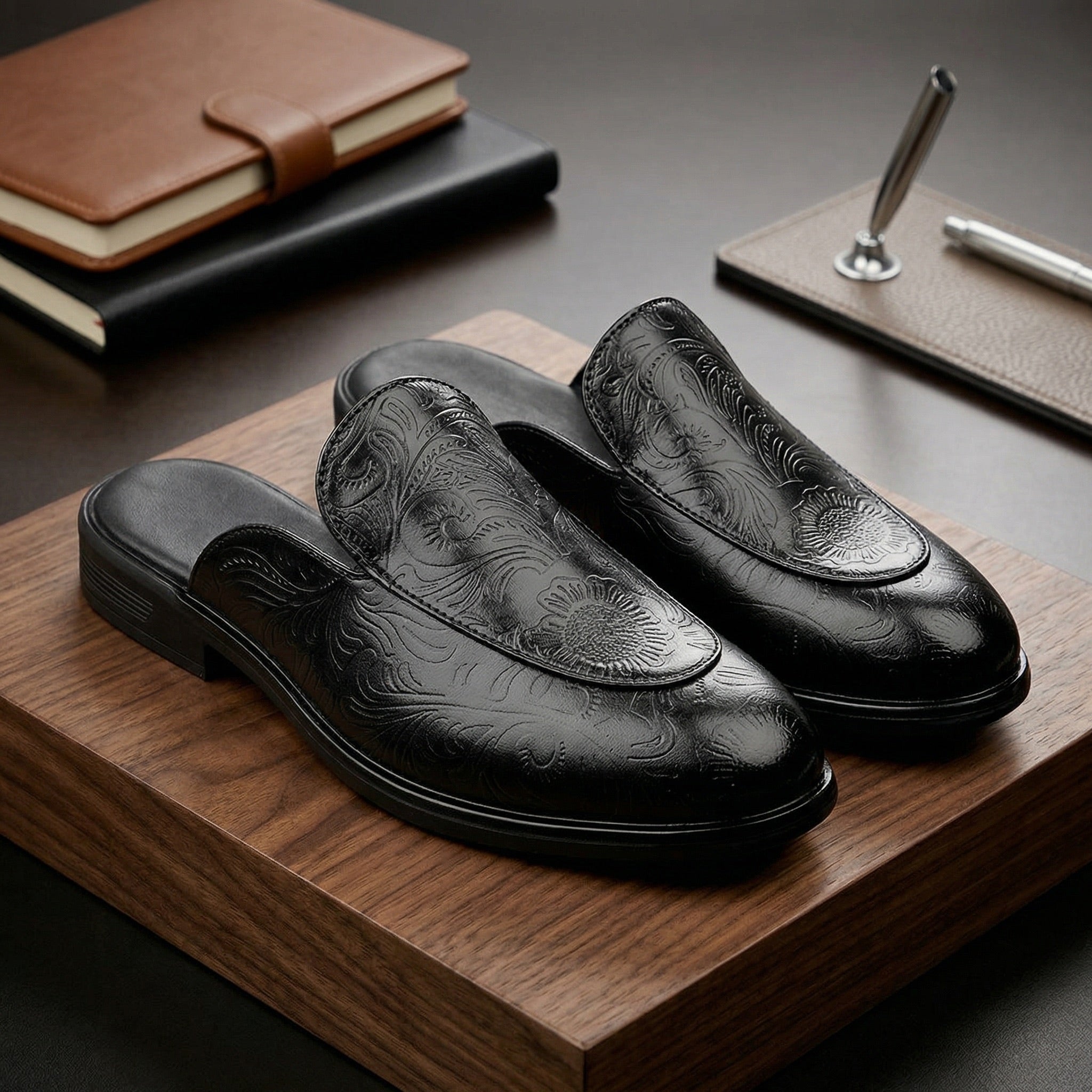BAXXICO Luxury Slip On Mule Shoes Crafted for Bold Modern Fashion