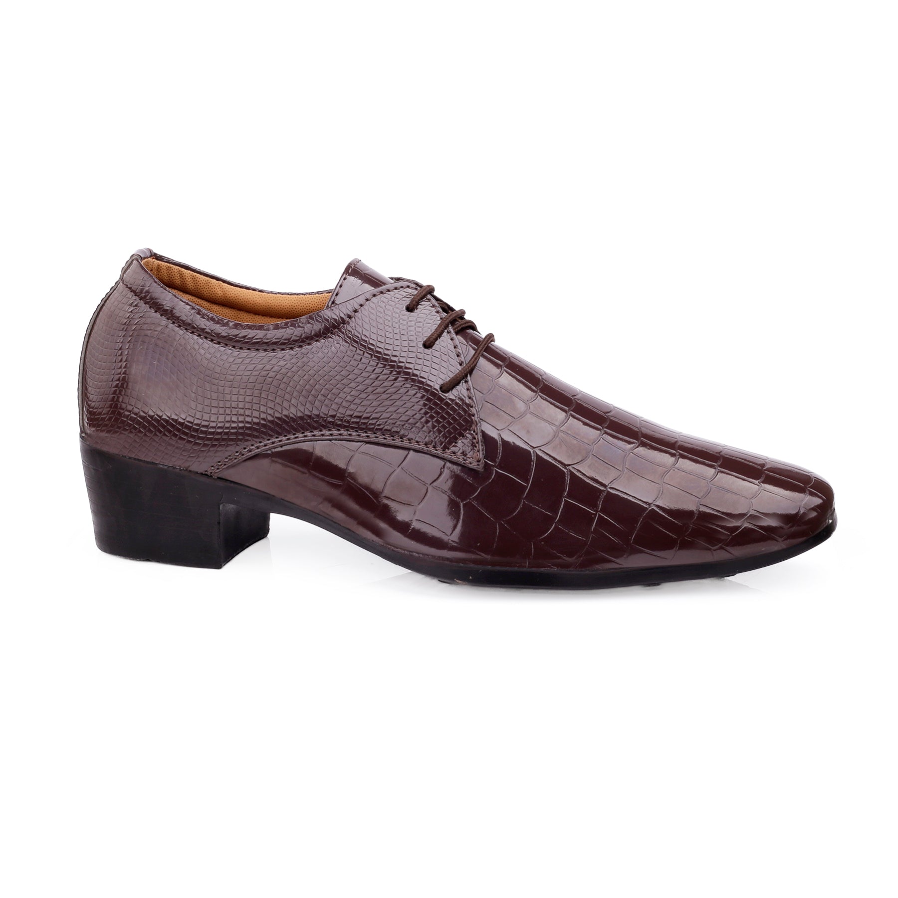 BAXXICO Height Increasing Party Wear Lace up Shoes For Men