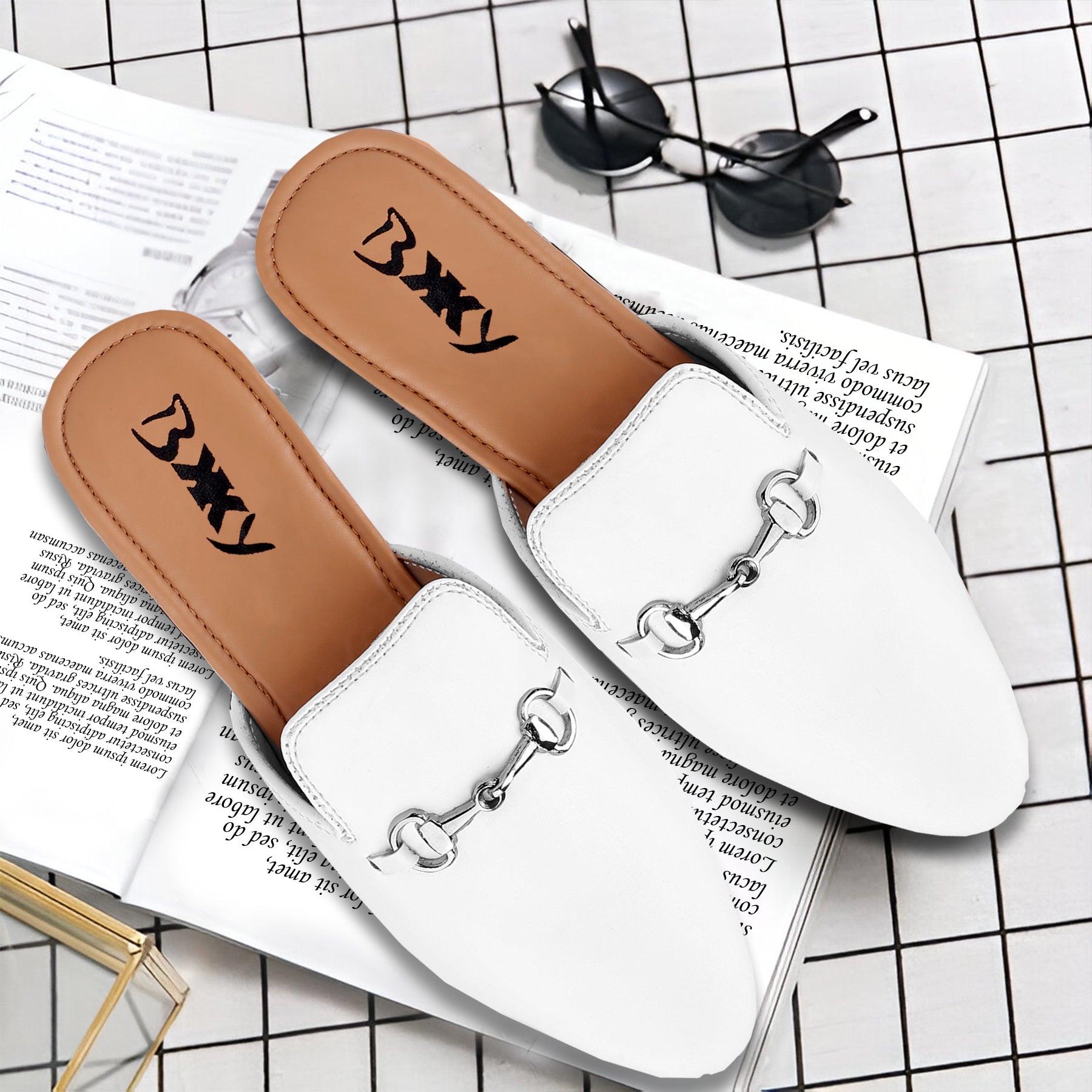 BAXXICO Mens Vegan Leather Material Latest Stylish Mules