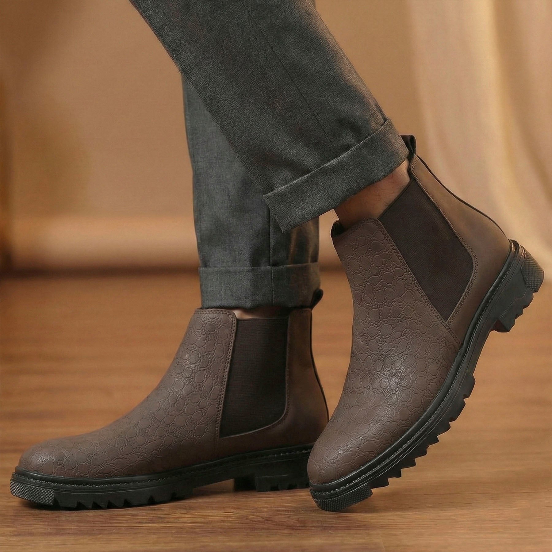 BAXXICO Classic Chelsea Boots for Men Durable & Comfortable Fit