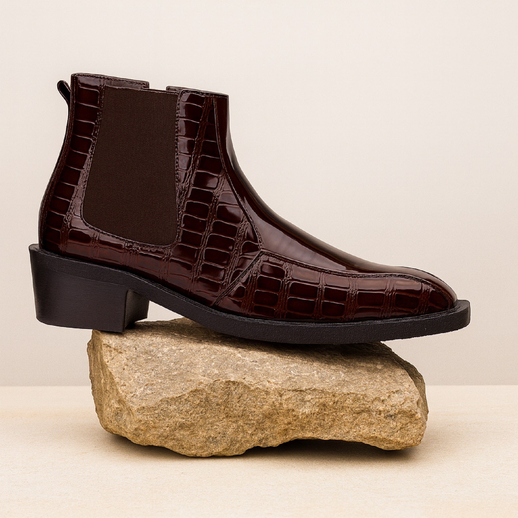 BAXXICO Mens Elevator Boots for Extra 2 Inches Height