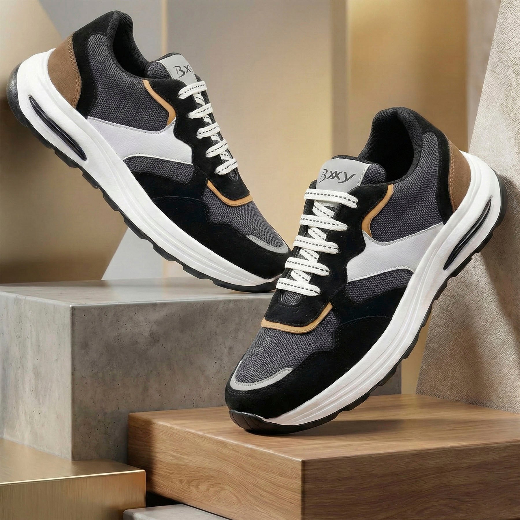 Baxxico Mens Height Increasing Slip-on Shoes
