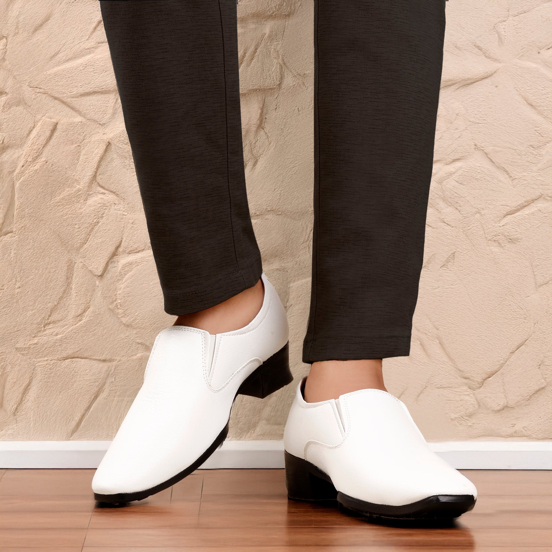 BAXXICO Height Increasing Elevator Slip-on Formal Shoes for Men