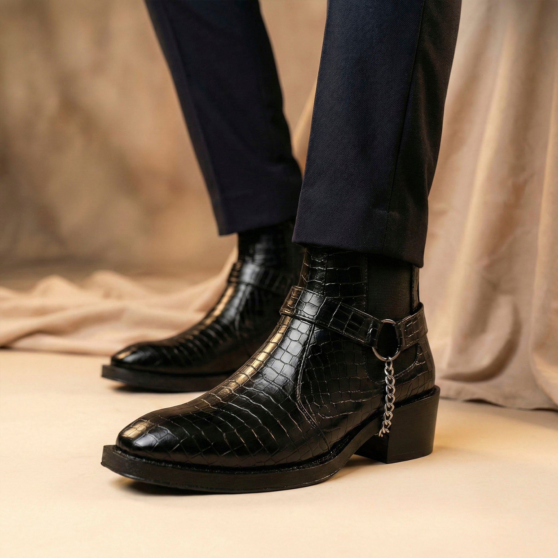 BAXXICO Mens HiddenLift Boots 5-6 CM Elevation