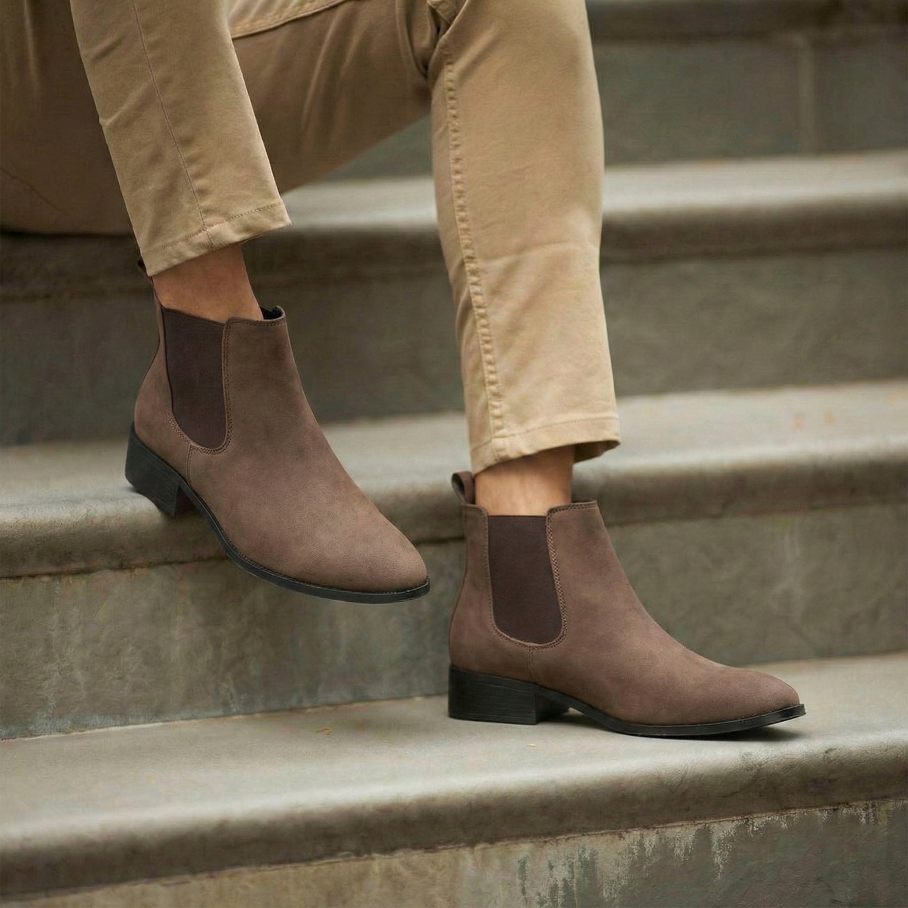 BAXXICO Smart Casual Mens Boots with 4.5cm Heel Height