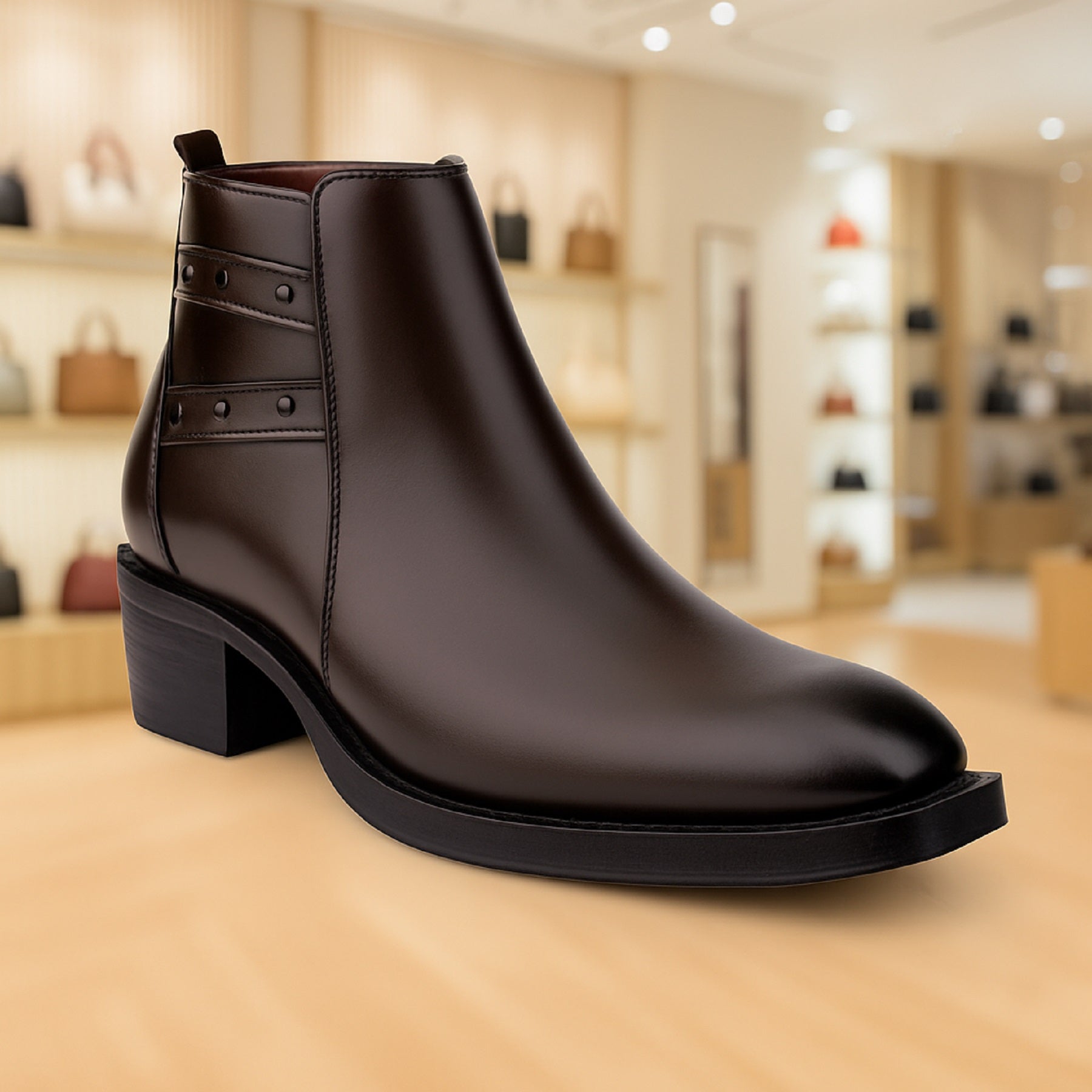 BAXXICO 2 Inch Height Lift Boots Stylish Elevator Footwear for Men