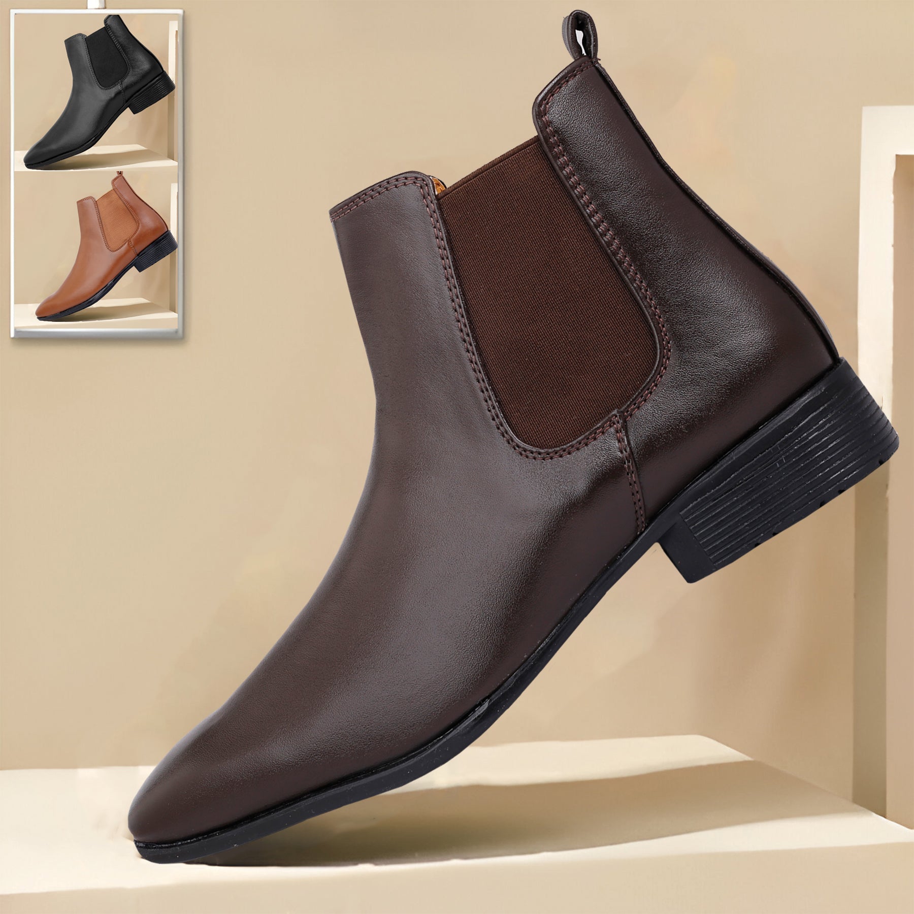BAXXICO High end Fashionable Chelsea Boots for Men