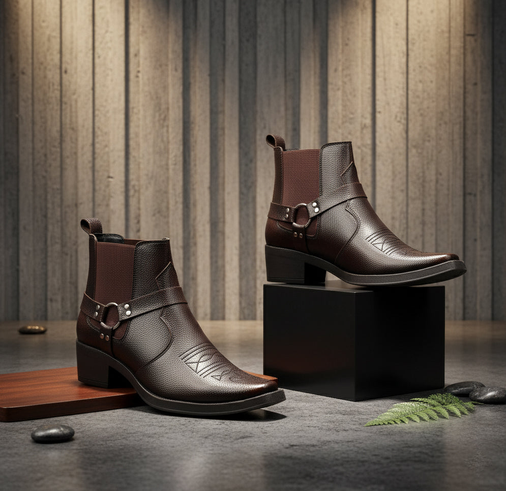 BAXXICO Mens 2 Inch Height Increasing Boots