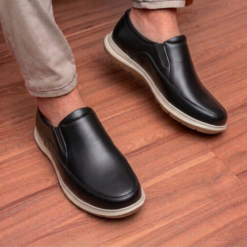 BAXXICO Mens Casual Slip On Shoes Durable Comfort for Office & Walking
