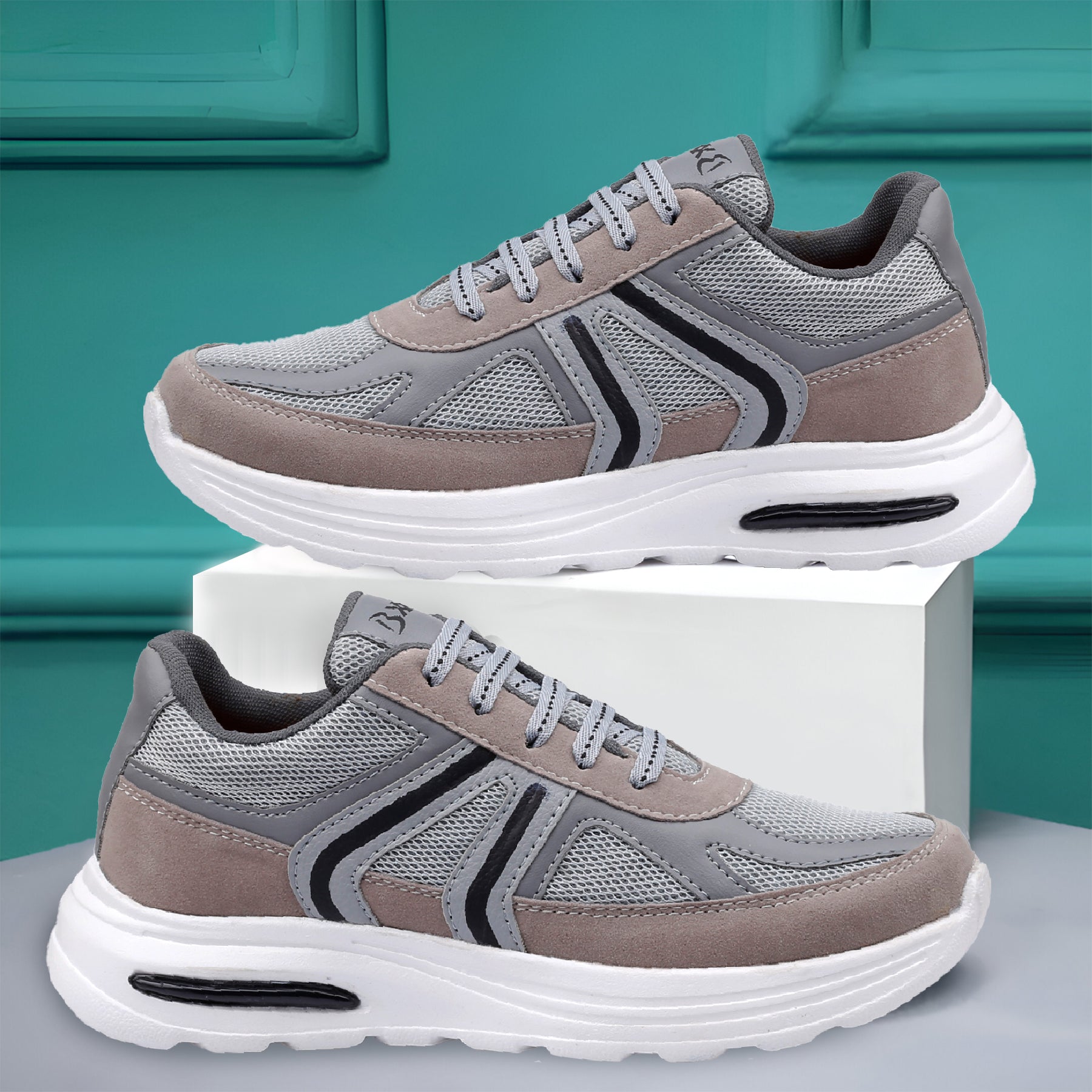 Baxxico Mens Cushioned Sports Sneakers for Outdoor and Indoor Use