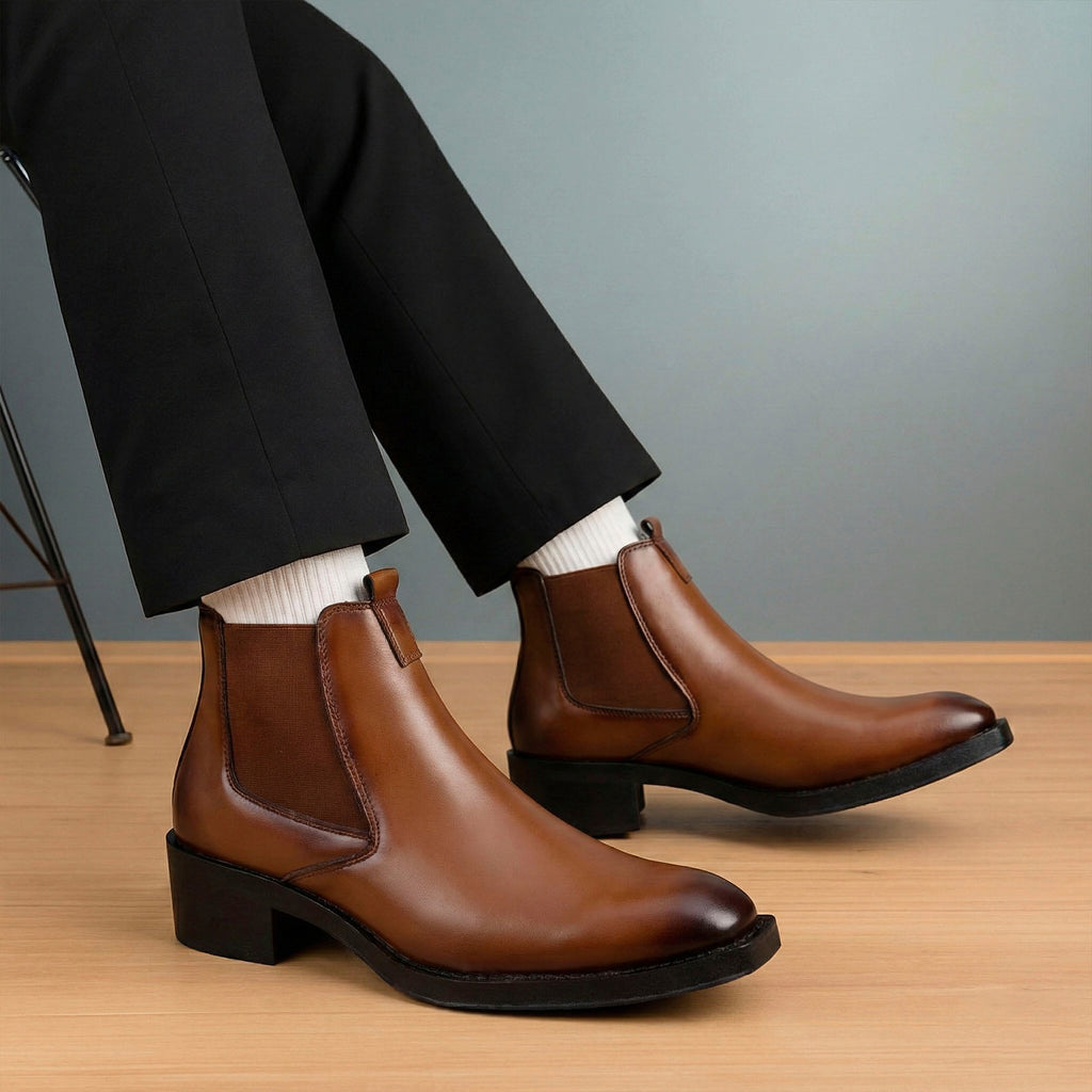BAXXICO Mens 2 Inches Stylish Height Lifting Boots