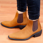BAXXICO Mens Suede British Formal and Casual Wear Chelsea Boots