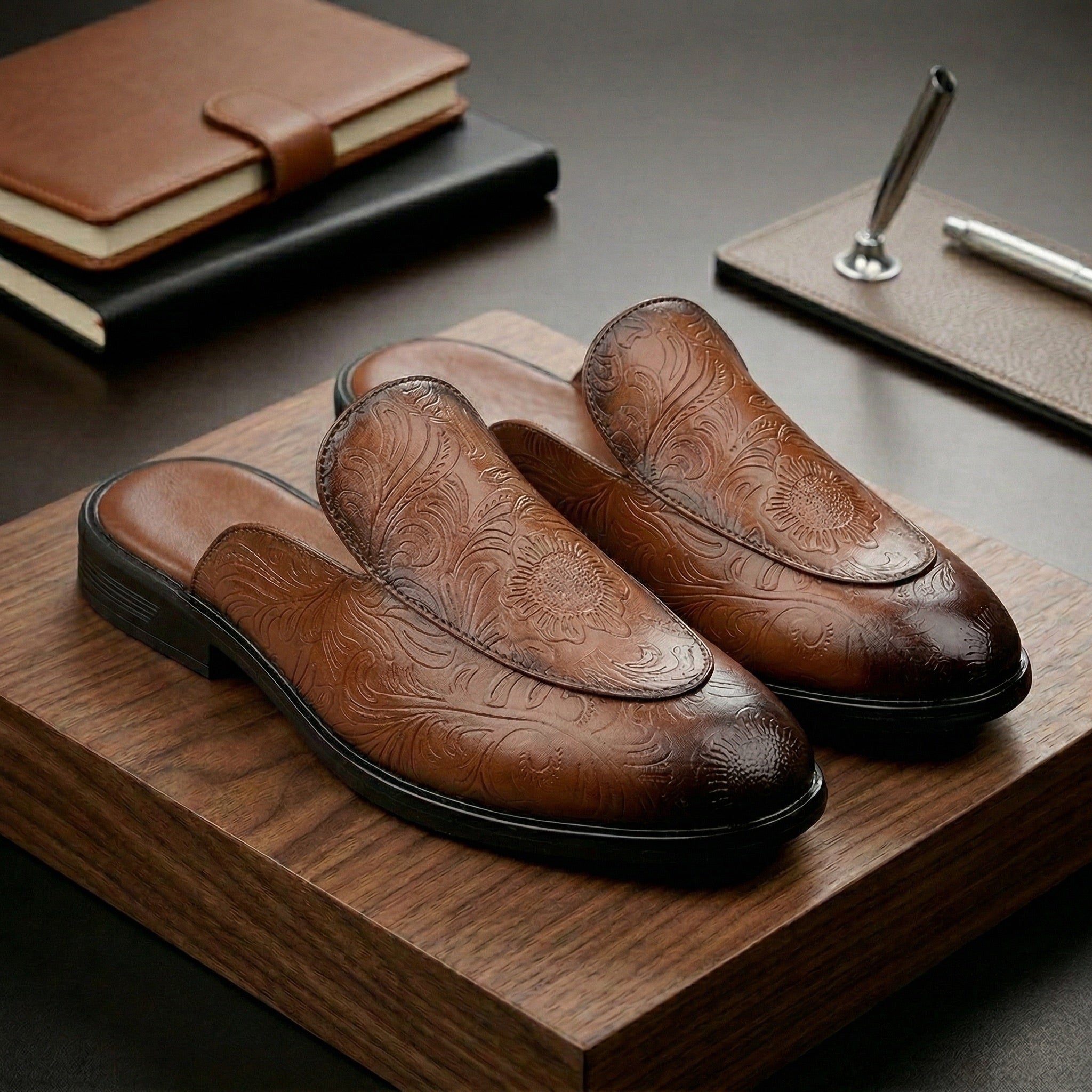 BAXXICO Luxury Slip On Mule Shoes Crafted for Bold Modern Fashion