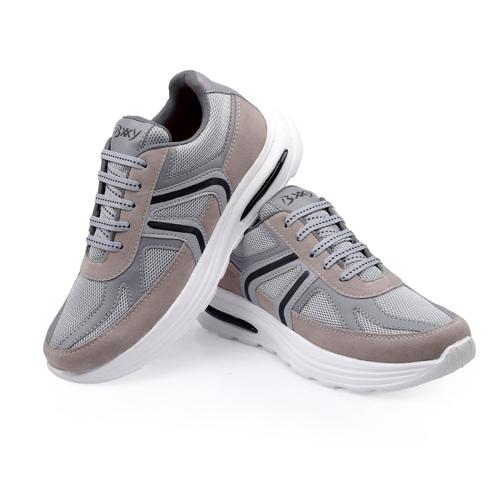 Baxxico Mens Cushioned Sports Sneakers for Outdoor and Indoor Use