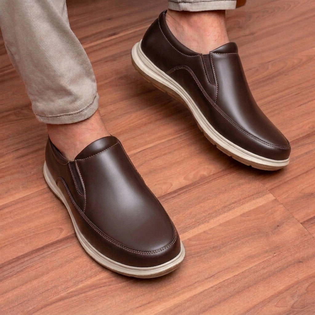 BAXXICO Mens Casual Slip On Shoes Durable Comfort for Office & Walking