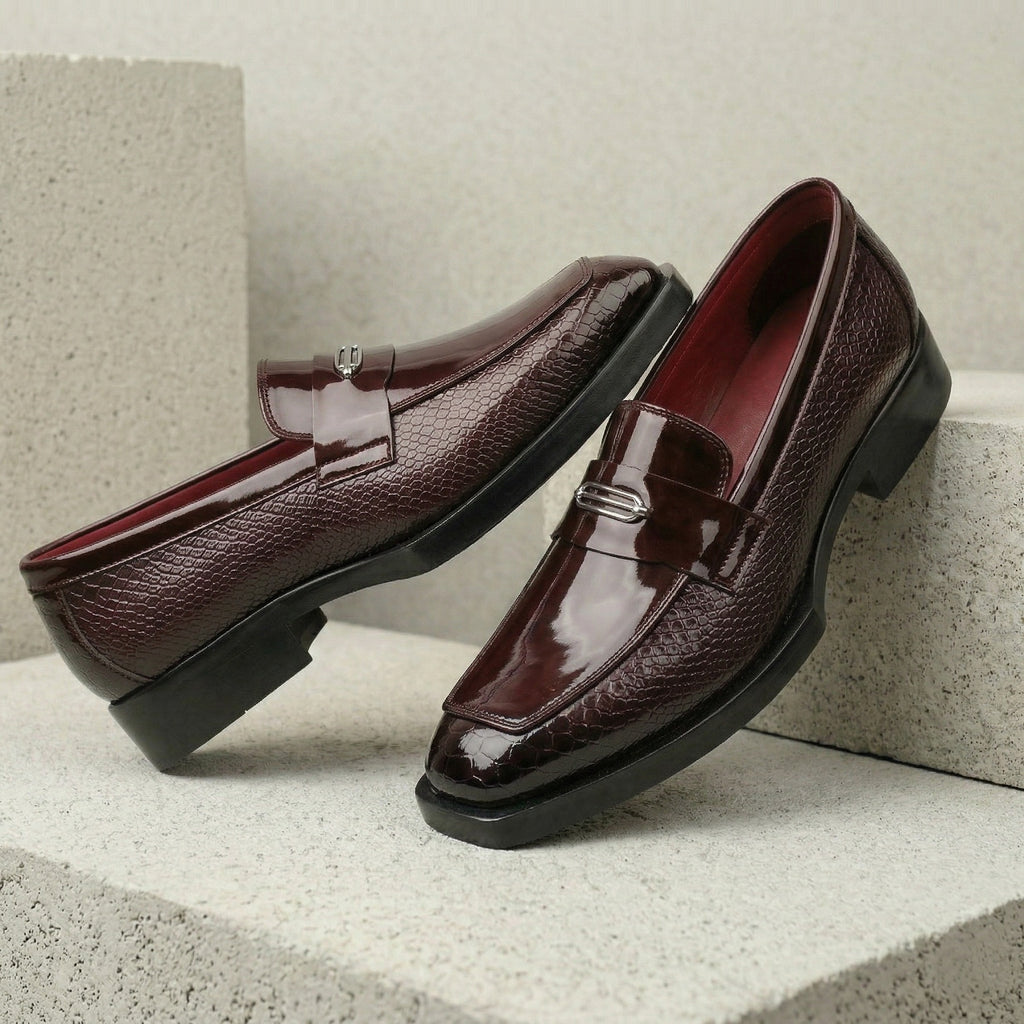 BAXXICO Luxury Party Wear Shoes with Elevated Heel Design for Men