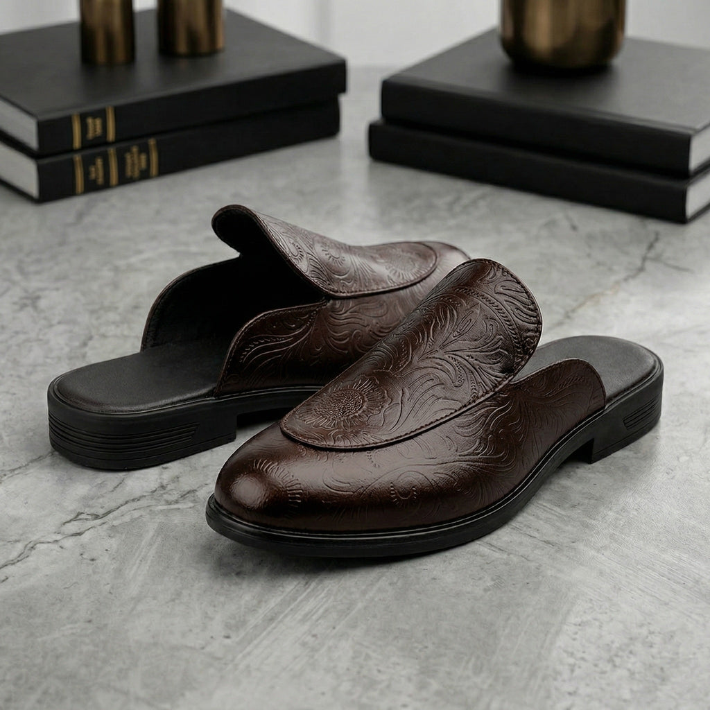 BAXXICO Luxury Slip On Mule Shoes Crafted for Bold Modern Fashion