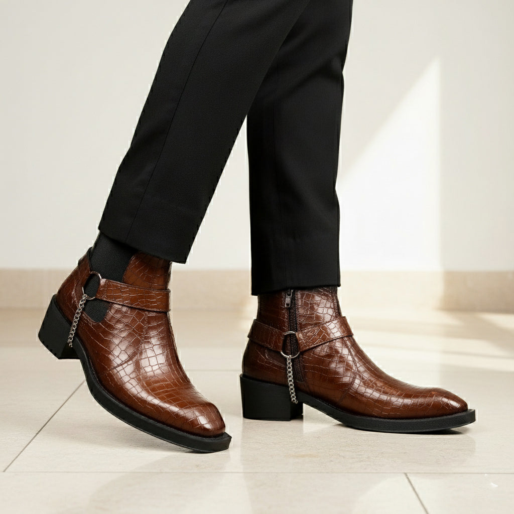 BAXXICO Mens HiddenLift Boots 5-6 CM Elevation