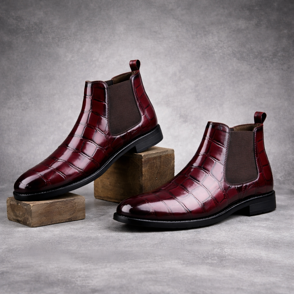 BAXXICO Mens Premium Vegan Leather Stylish Boots Durable Comfortable & Timeless Design