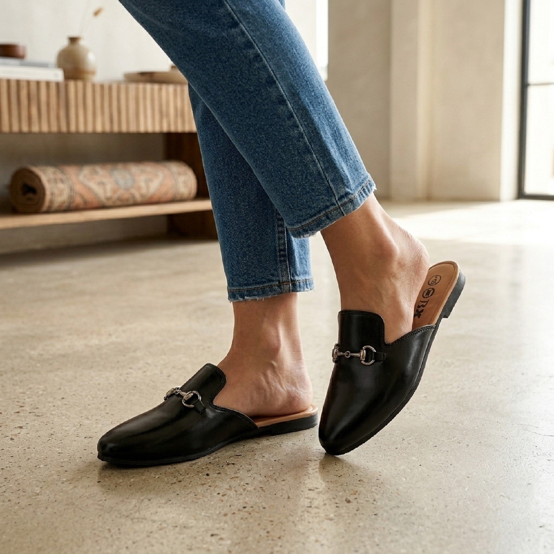 BAXXICO Mens Vegan Leather Material Latest Stylish Mules