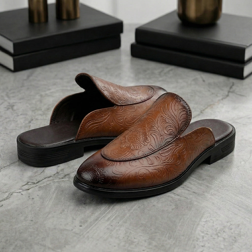 BAXXICO Luxury Slip On Mule Shoes Crafted for Bold Modern Fashion