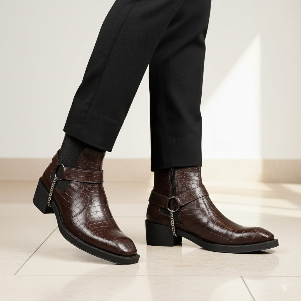 BAXXICO Mens HiddenLift Boots 5-6 CM Elevation