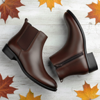 BAXXICO Mens Classic comfortable faux leather Boots