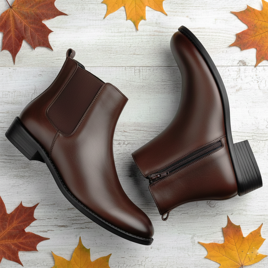 BAXXICO Mens Classic Elevator Boots Height Increase 2 Inches
