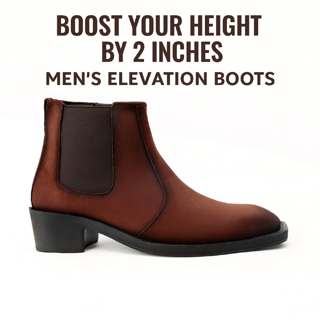 BAXXICO Mens 5–6 CM Invisible Height Boost Boots
