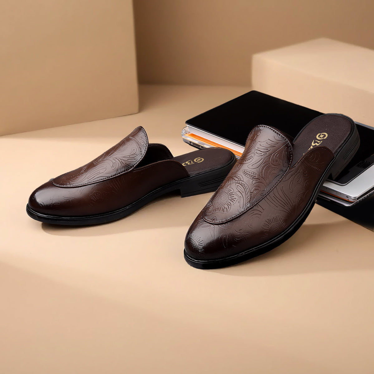 BAXXICO Luxury Slip On Mule Shoes Crafted for Bold Modern Fashion