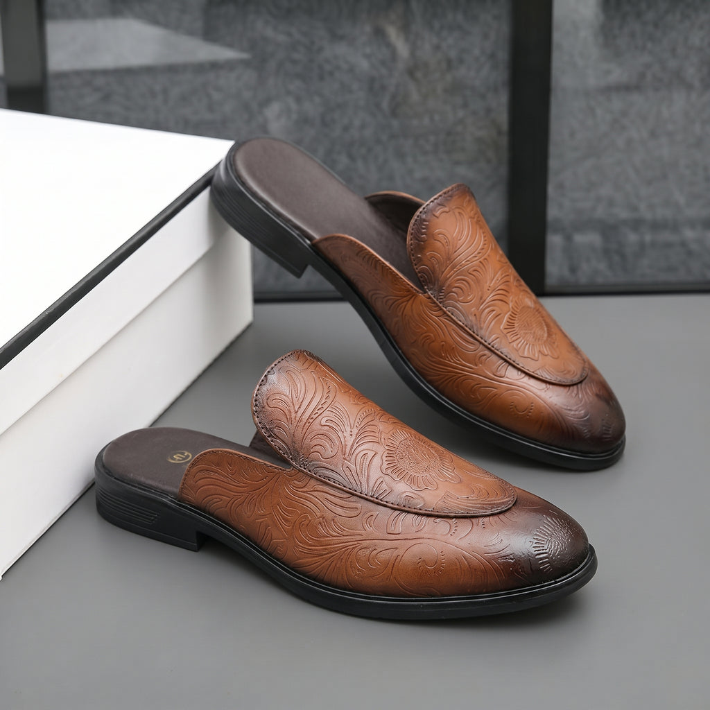 BAXXICO Luxury Slip On Mule Shoes Crafted for Bold Modern Fashion