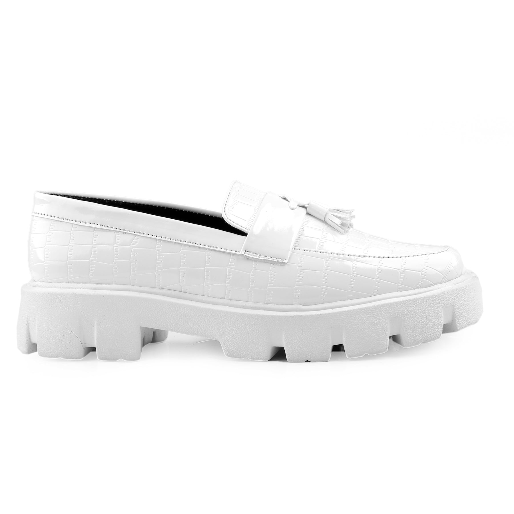 Baxxico Premium Patent Vegan Tassel Slip ons for Men