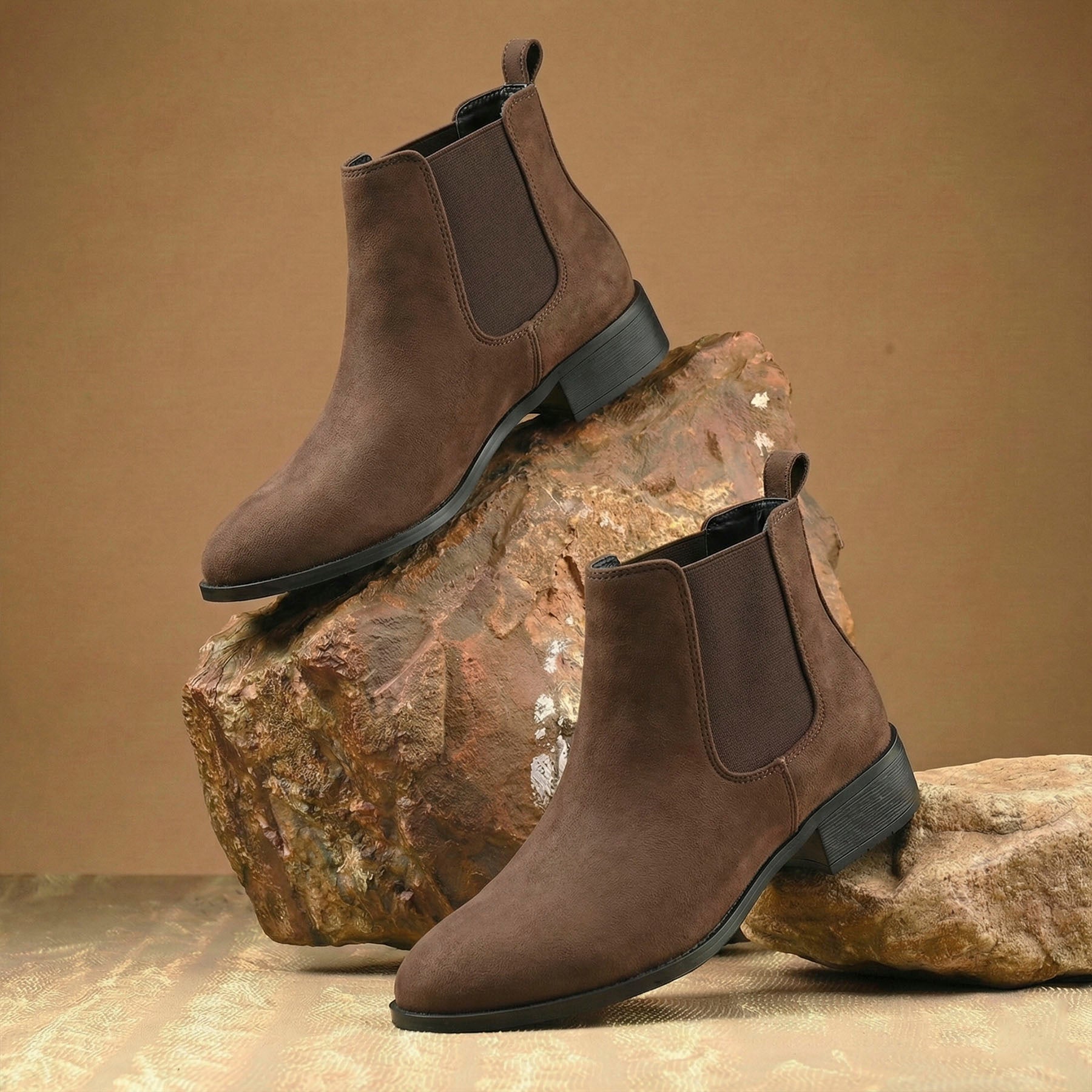 BAXXICO Smart Casual Mens Boots with 4.5cm Heel Height