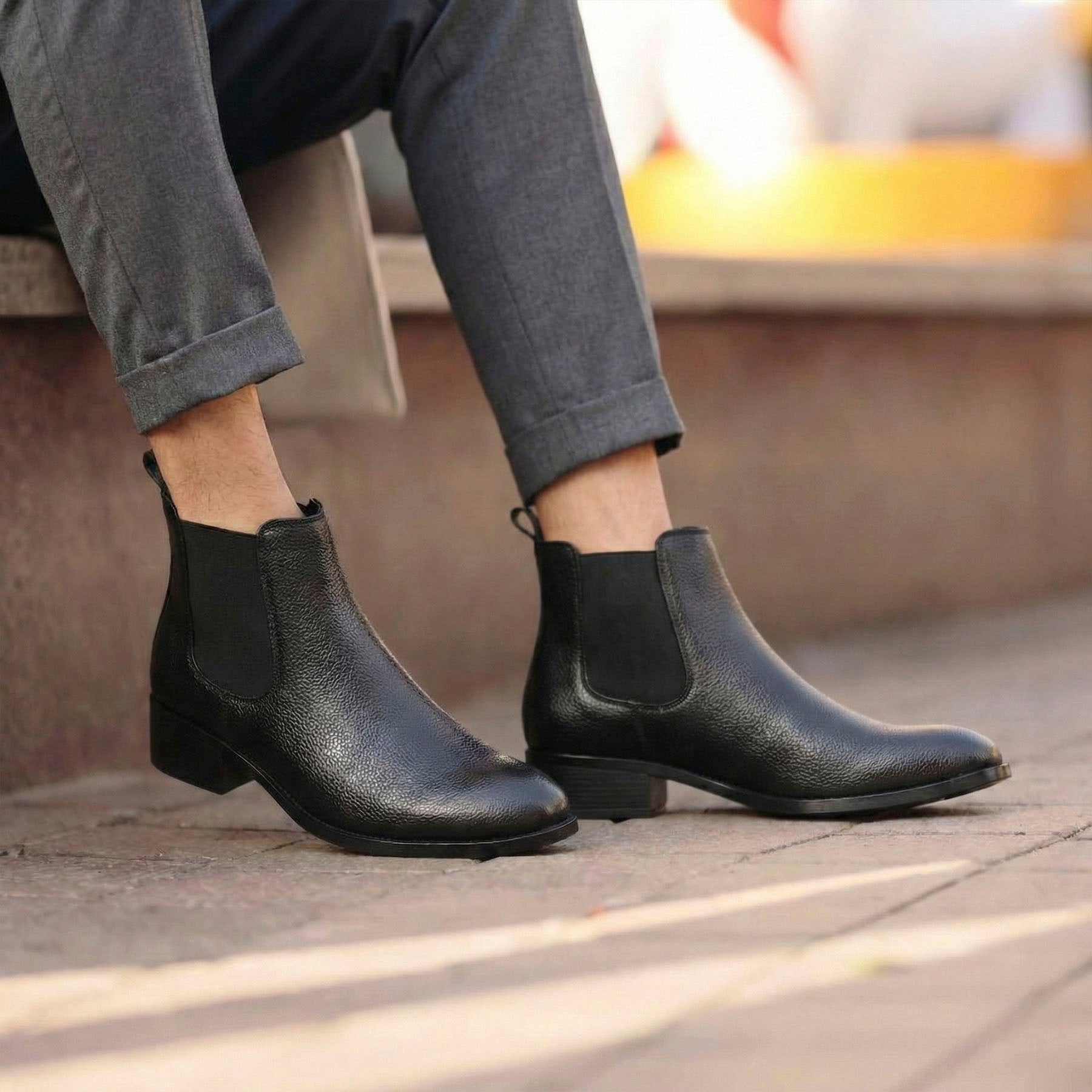 BAXXICO Mens Height Boost Boots 4.5CM Stylish & Comfortable