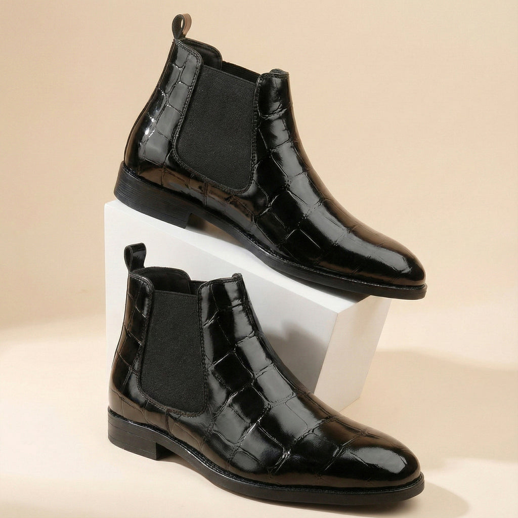 BAXXICO Mens Premium Vegan Leather Stylish Boots Durable Comfortable & Timeless Design