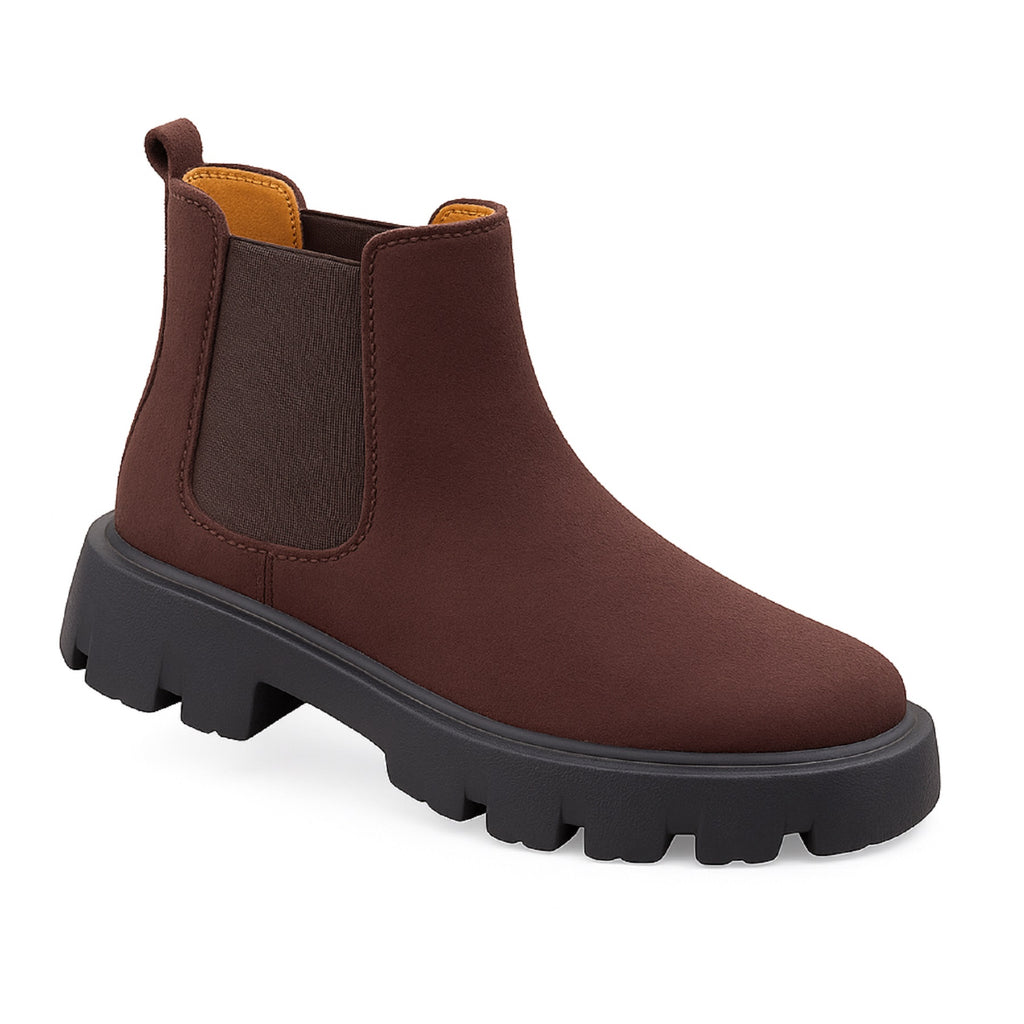 Baxxico Vegan Suede Ultra Comfortable Slip-on Boots for Men