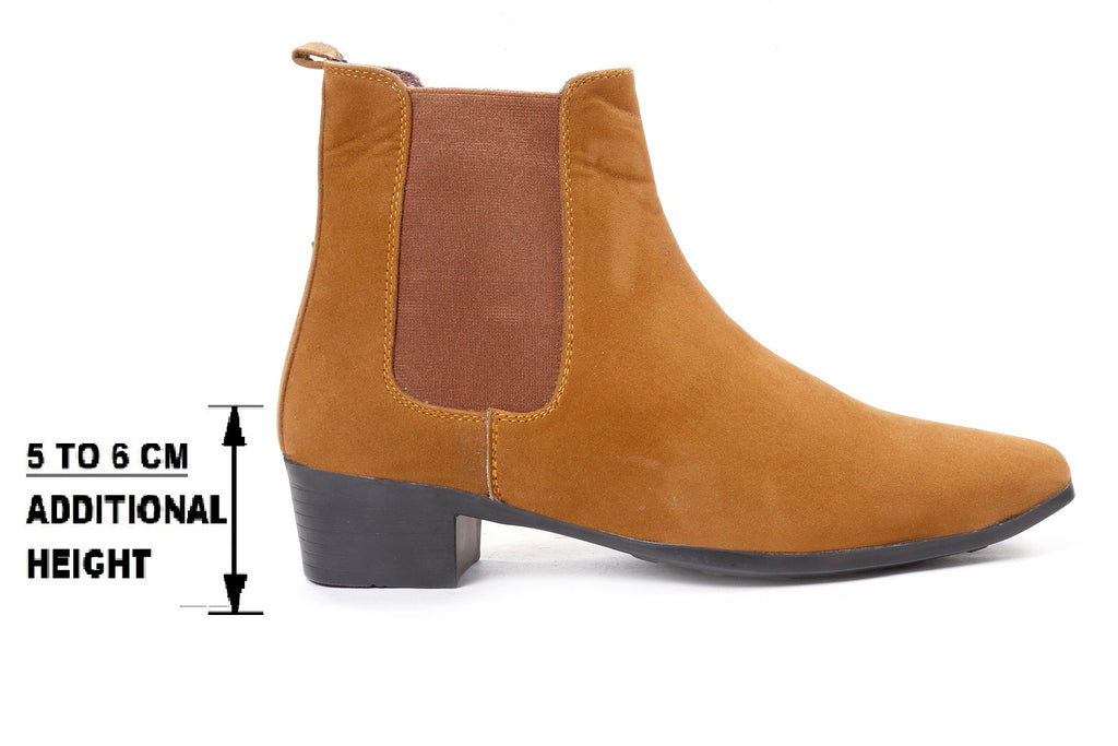 Mens Elevator Boots Stylish Height Increasing Design