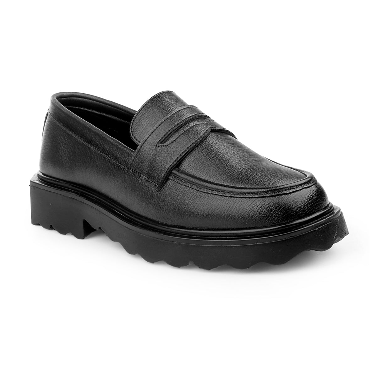 BAXXICO Stylish Black Loafers Crafted for Comfort & Bold Personality