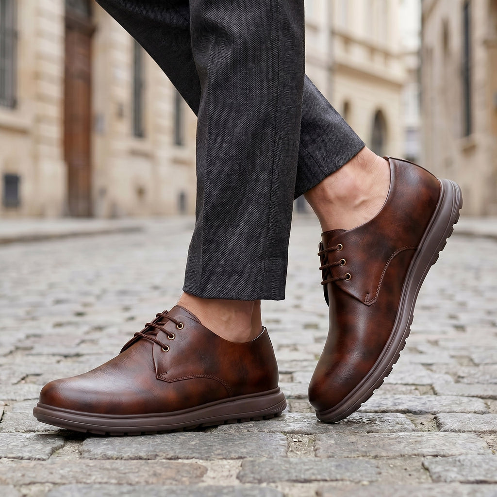 BAXXICO Modern Comfort Derby Shoes with Sleek Silhouette & Premium Everyday Wear