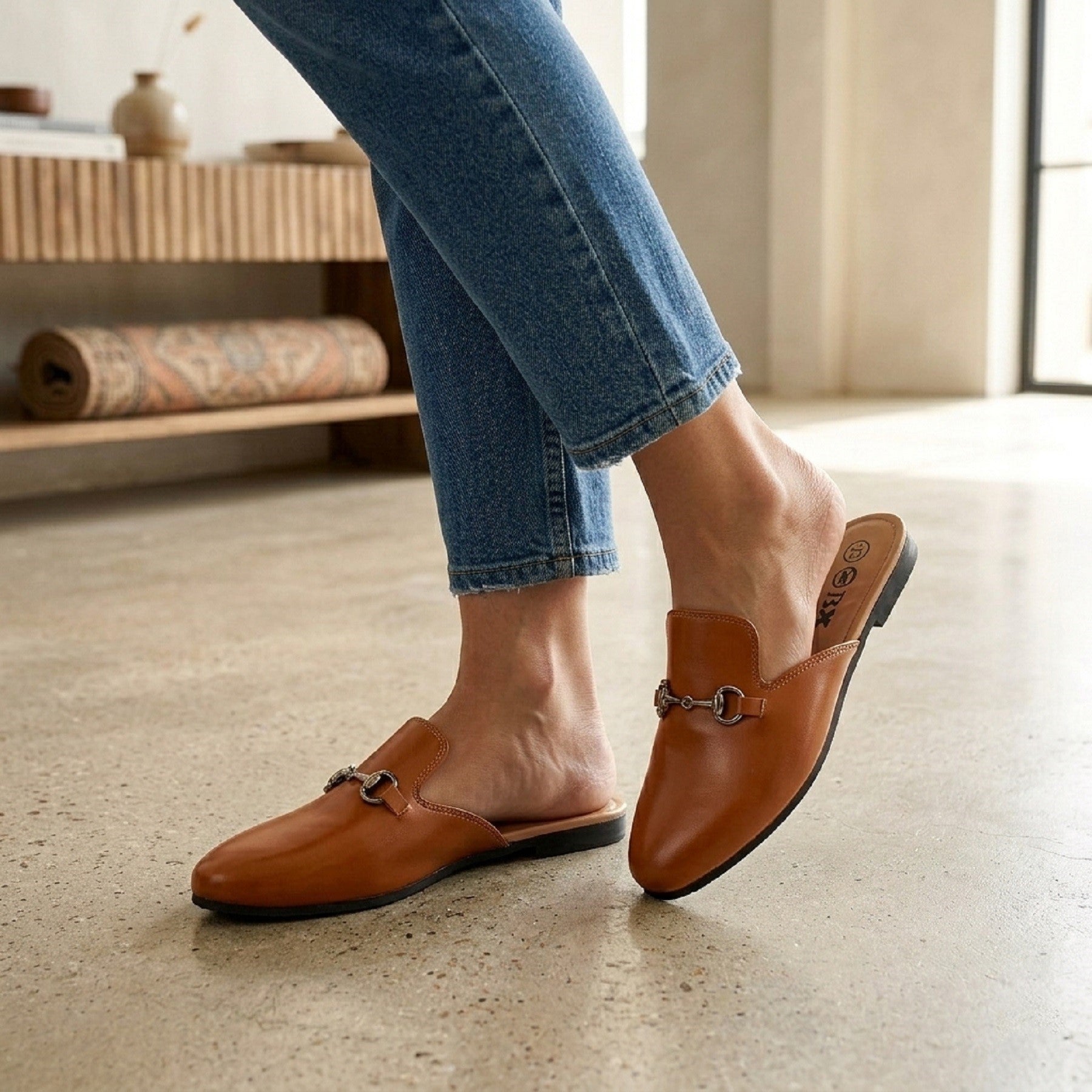 BAXXICO Mens Vegan Leather Material Latest Stylish Mules