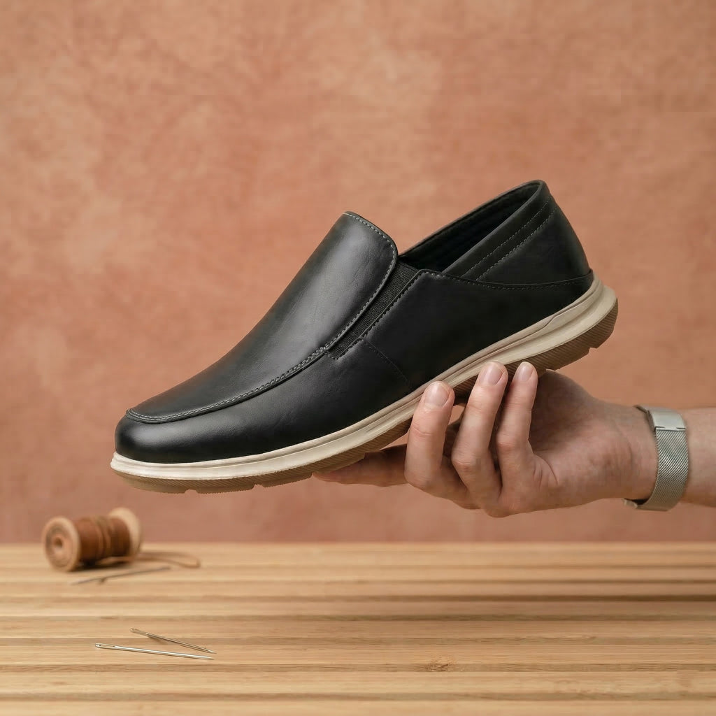 BAXXICO Mens Comfortable Slip On Shoes Versatile Office & Casual Wear