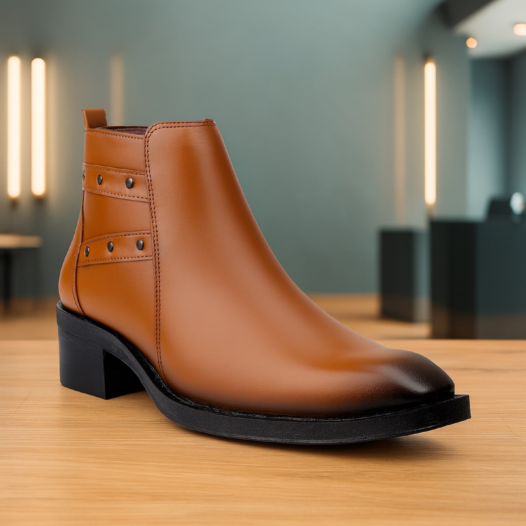 BAXXICO 2 Inch Height Lift Boots Stylish Elevator Footwear for Men