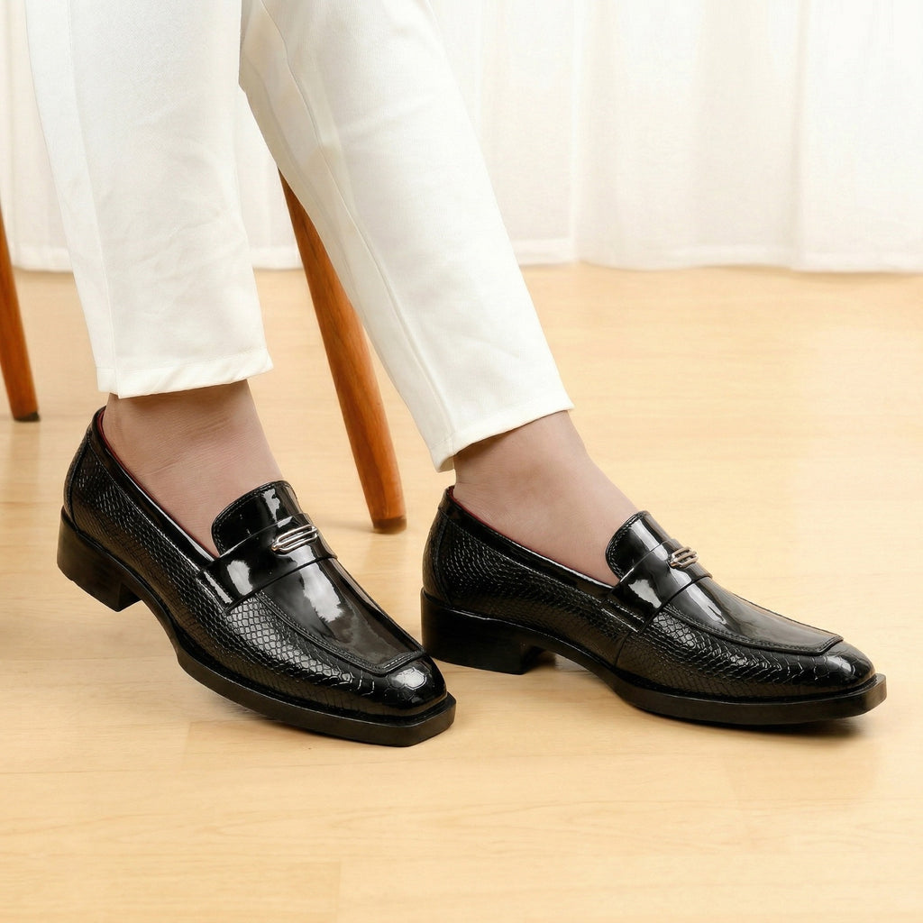 BAXXICO Luxury Party Wear Shoes with Elevated Heel Design for Men